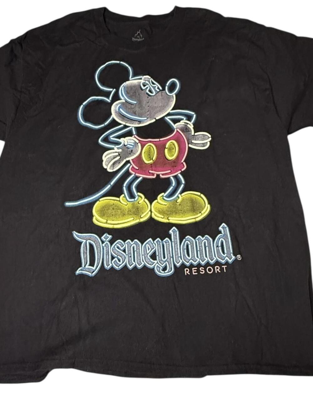 Disneyland Resort Mickey Mouse Black T-Shirt Adult XL